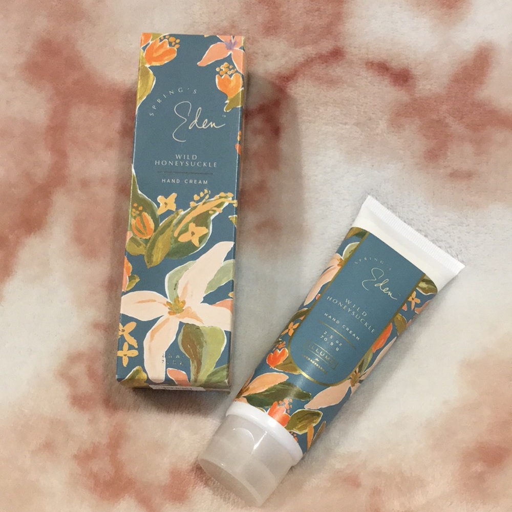 Springs Eden Scented Wild Honeysuckle Hand Cream 2.5 oz NWT by Illume